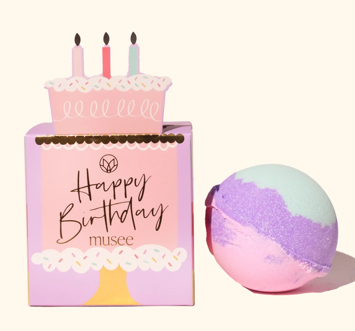 Musee Birthday Cake Boxed Bath Balm