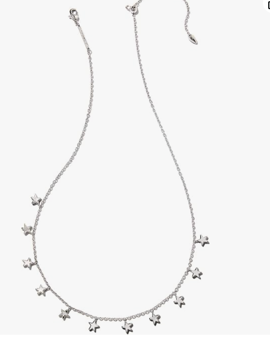 Kendra Scott Sloane Star Strand Necklace in Silver