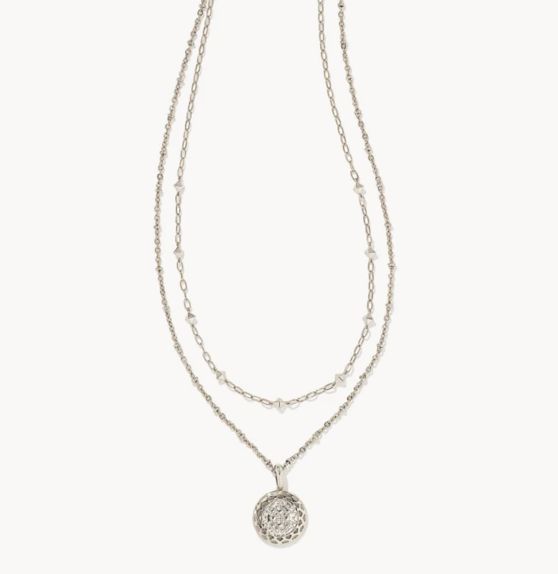 Kendra Scott Harper Multi Strand Necklace in Silver