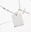 Allison Avery Silver Lord's Prayer with Cross Chain