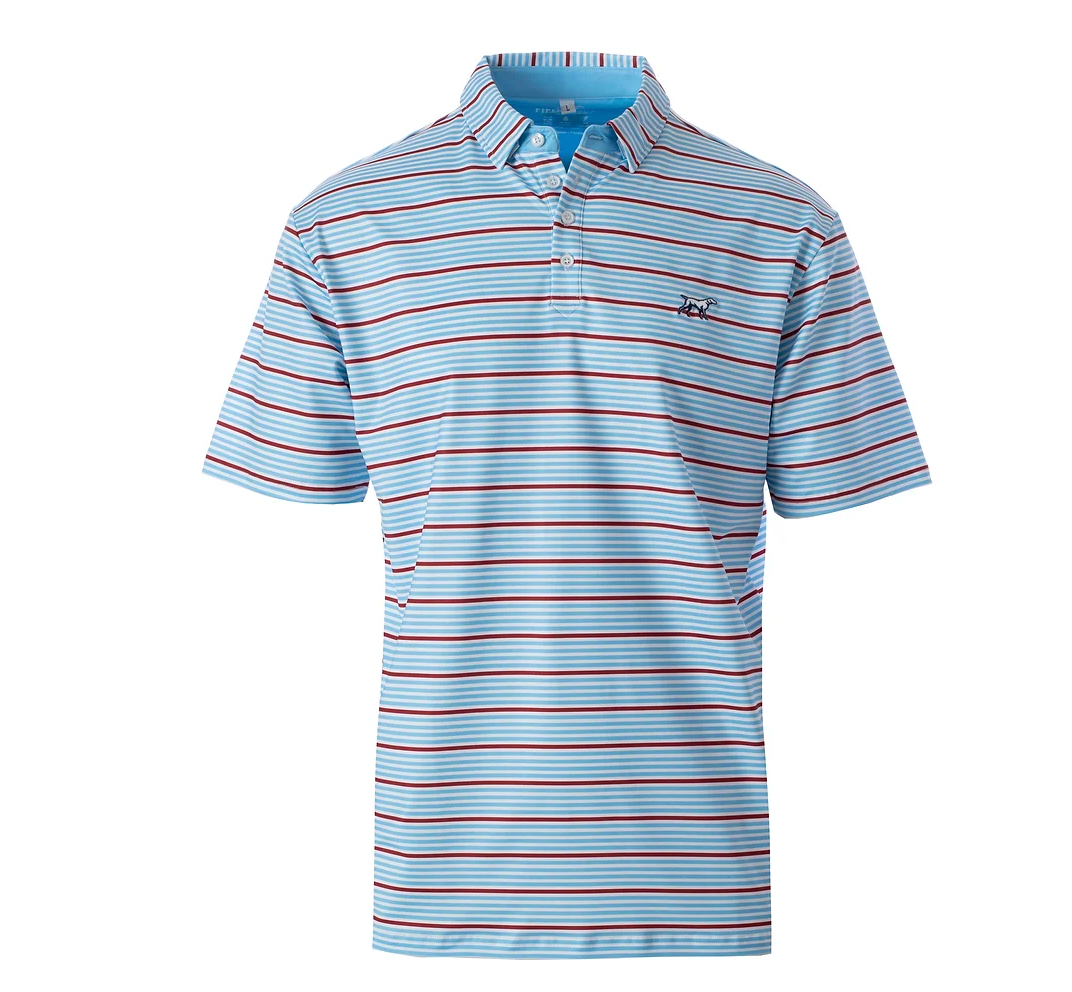 Fieldstone Kennedy Performance Polo- Red/White/Blue