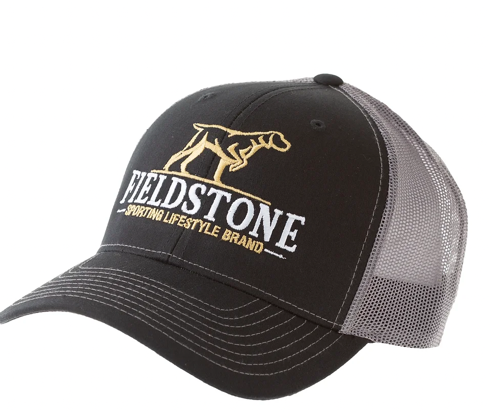 Fieldstone Logo Hat- Black/Grey