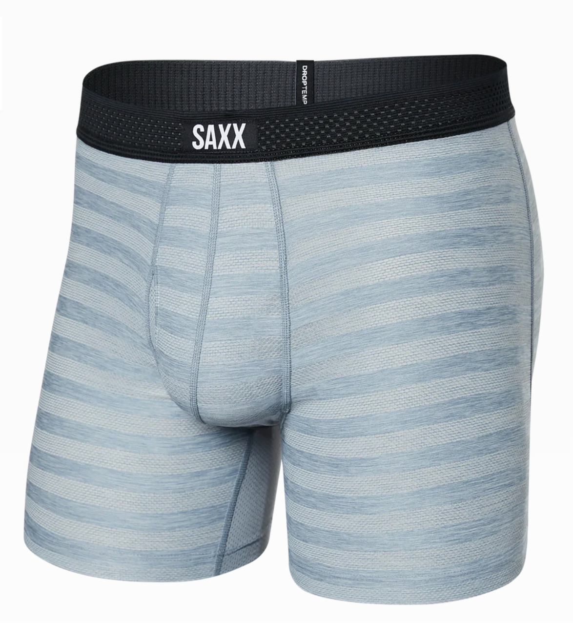 Saxx DropTemp Cooling Mesh Boxer Brief / Mid Grey Heather