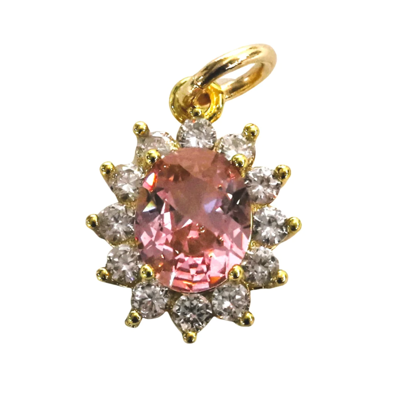 Allison Avery Gemstone Charm Pink Tourmaline