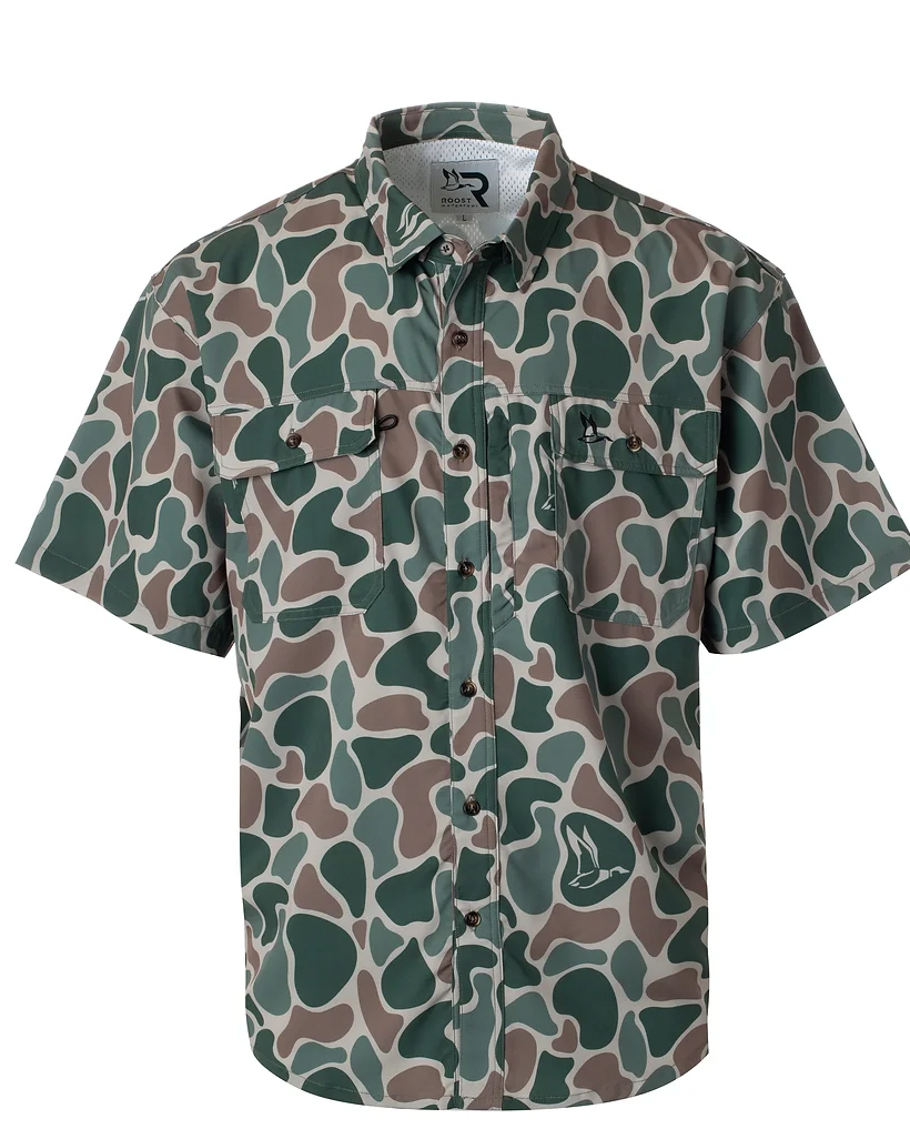 Roost Camo Short Sleeve Button Down