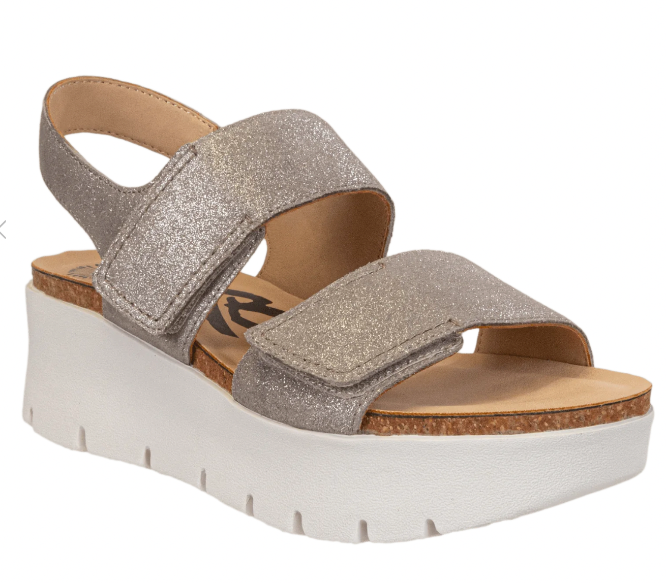 OTBT Montane Platform Sandals in Silver