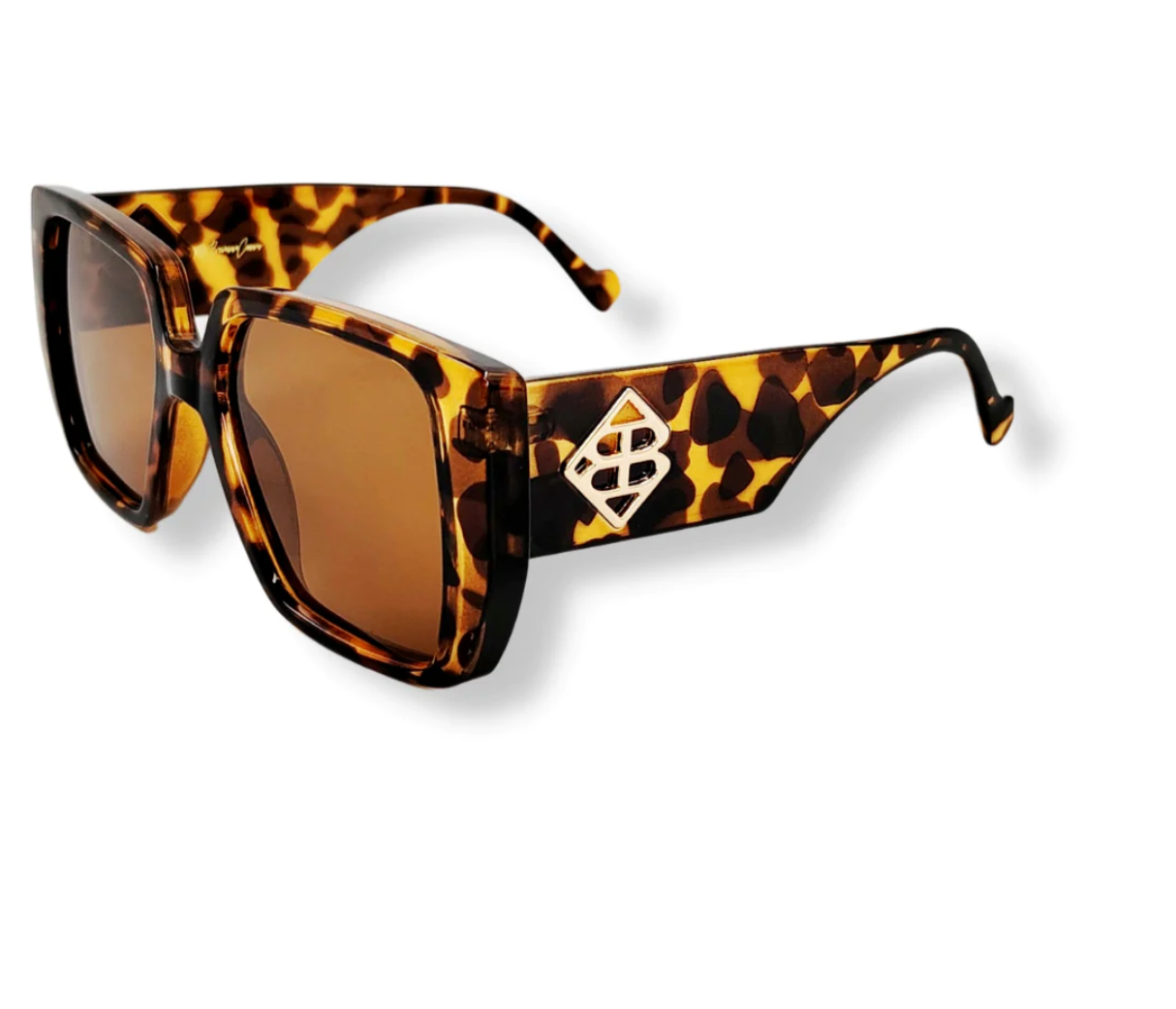 Brianna Cannon Totally Tortoise Square Sunglasses with Polarized Lenses