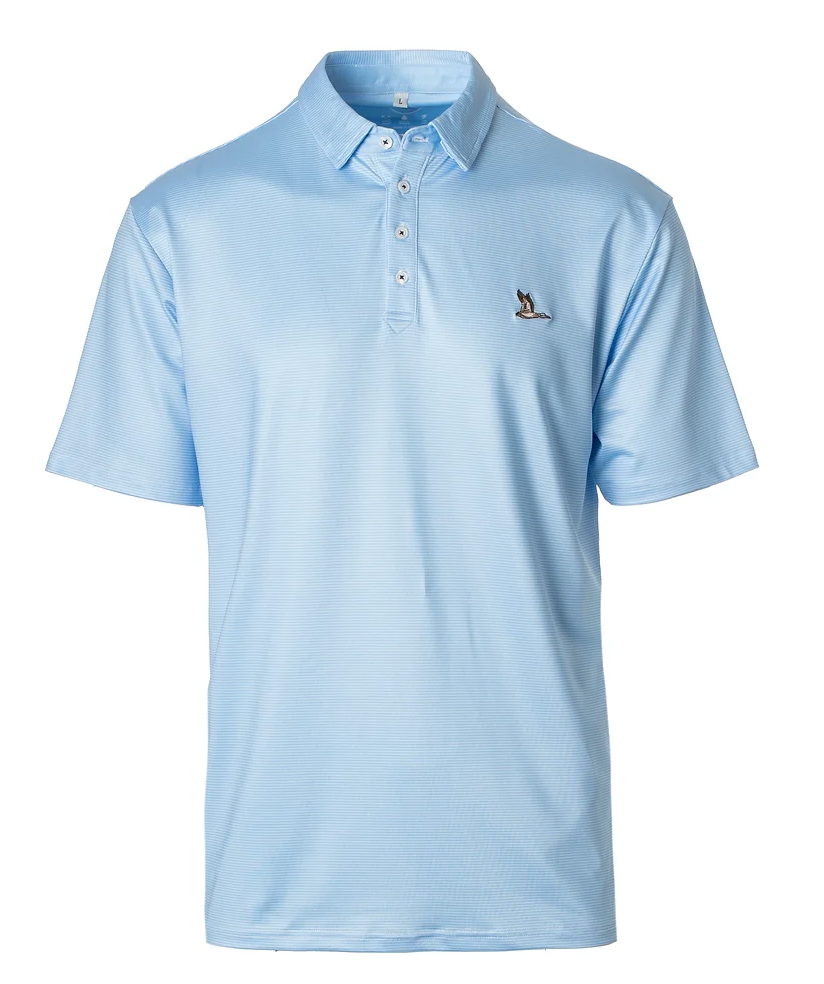 Roost Mallard Polo- White/Blue