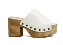 ShuShop Bone Gina Wedge Sandal