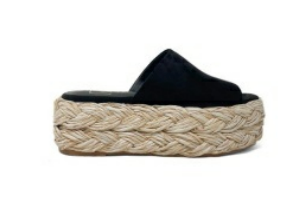 ShuShop Black Ibiza Platform Sandal