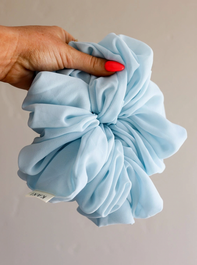 Sky Blue Jumbo Scrunchie