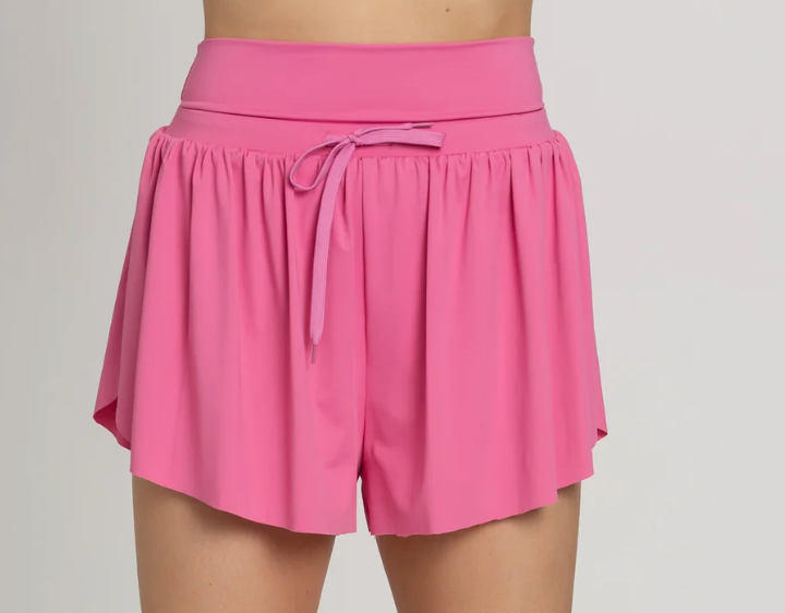 Gold Hinge French Pink Go With The Flow Athletic Shorts