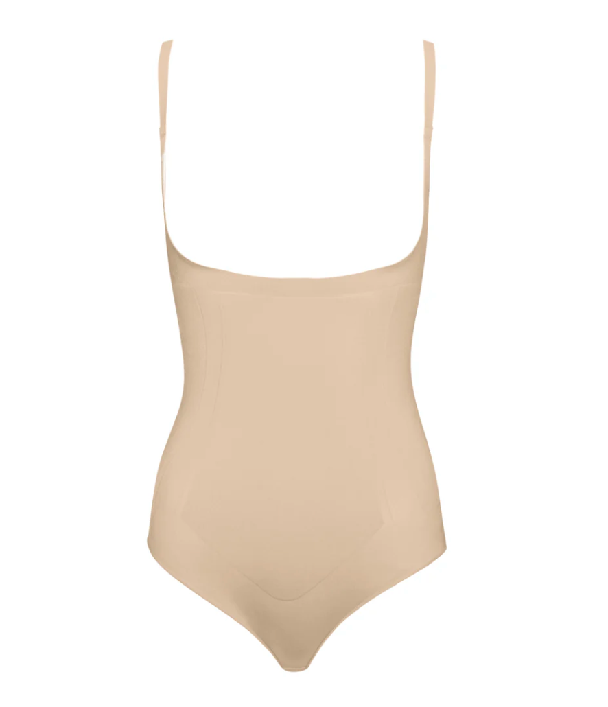 SPANX OnCore Sculpting Open Bust Panty Bodysuit- Soft Nude