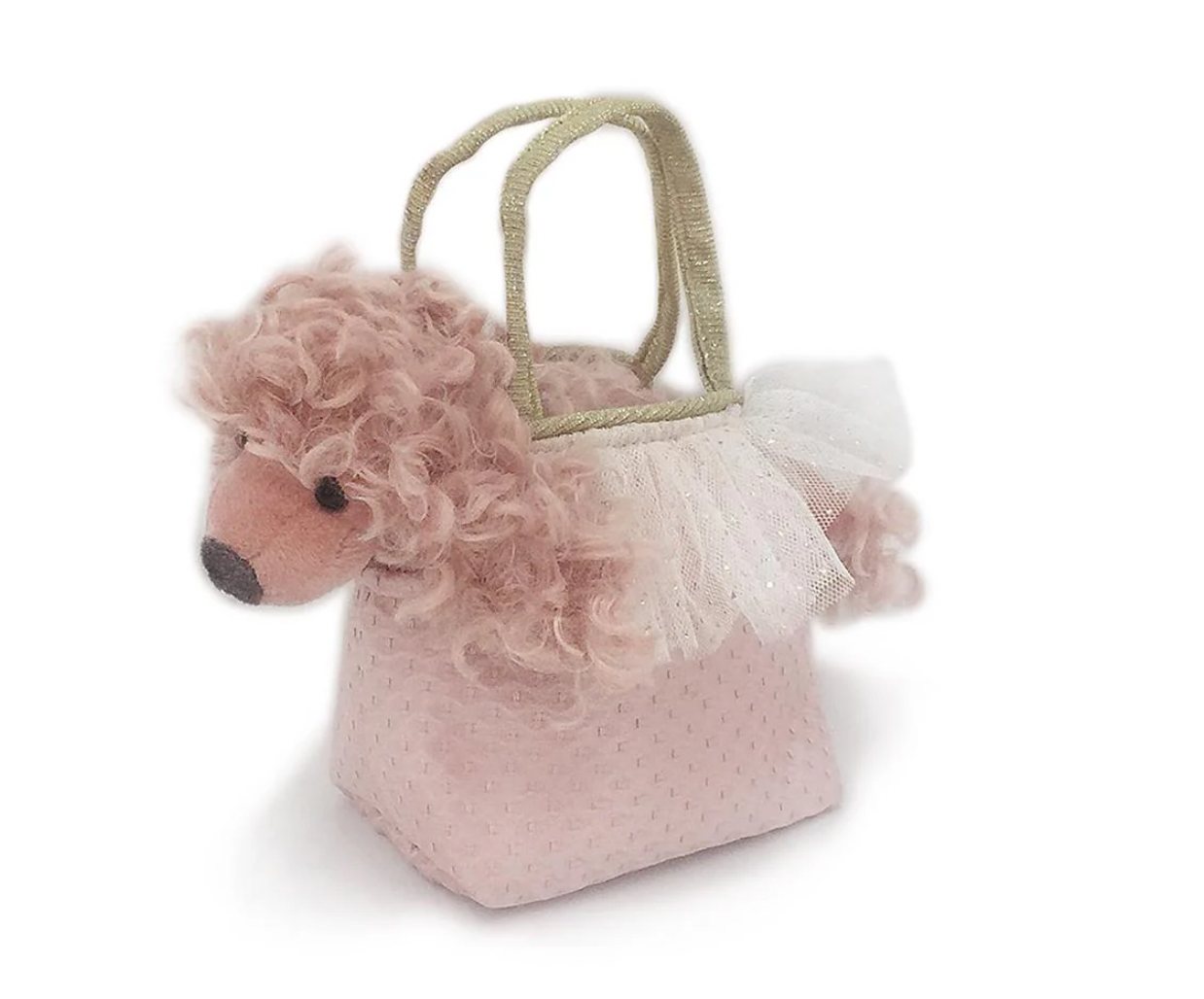 Mon Ami Pink Paris Poodle in Purse Plush Toy