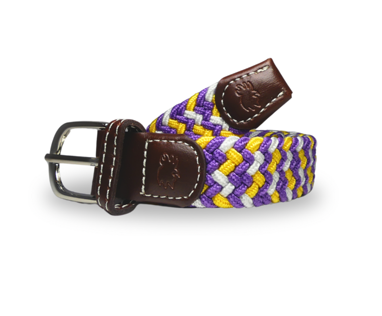 Roostas The Lil' Nola Kid's Tri-Color Woven Stretch Belt