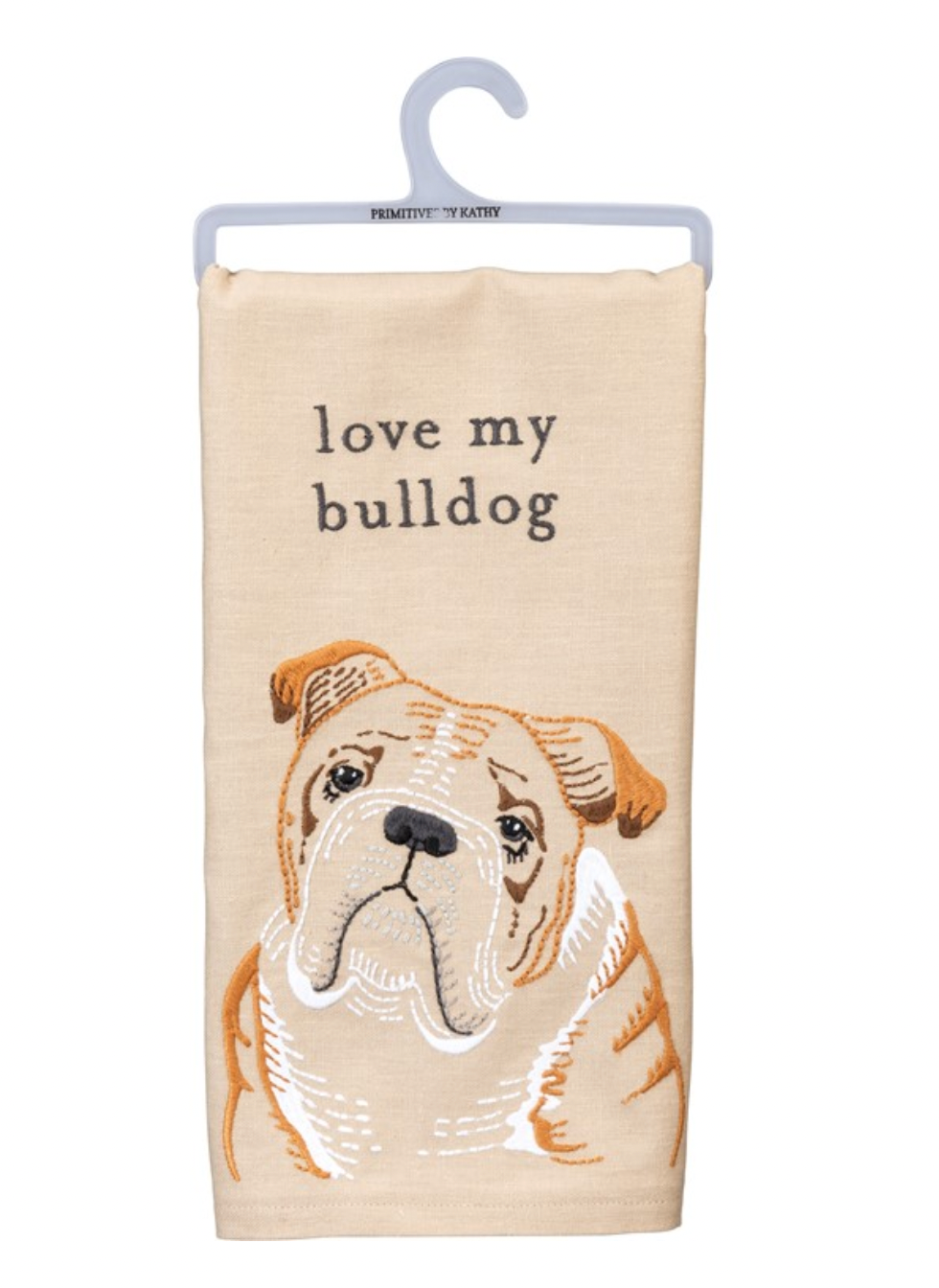 PBK Love My Bulldog Kitchen Towel