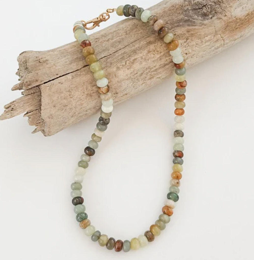 Virtue Jewelry Meadow Rondelle Gemstone Layering Necklace