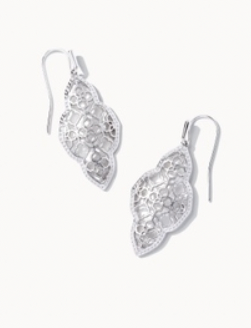 Kendra Scott Abbie Drop Earrings in Silver