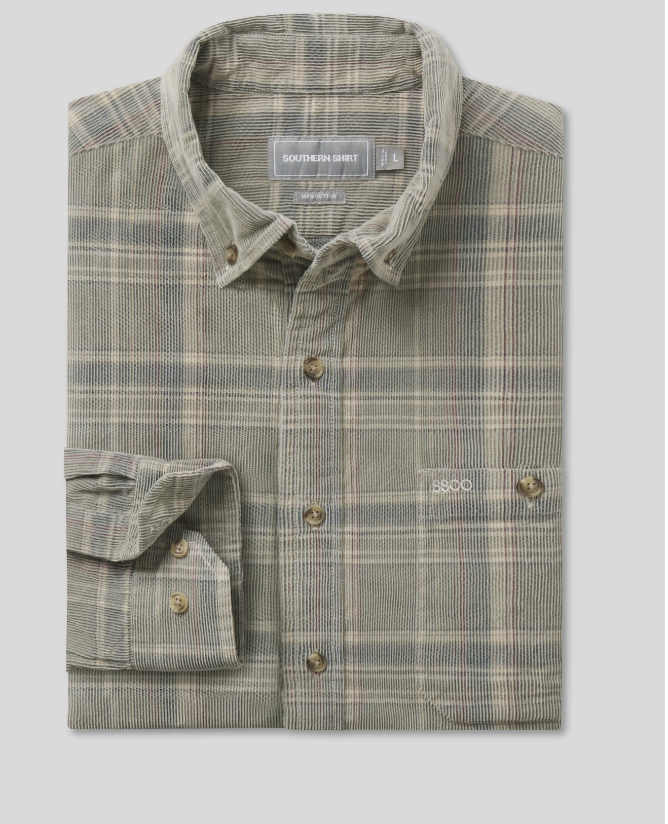 Southern Shirt Braxton Lightweight Cord Flannel- Dusk