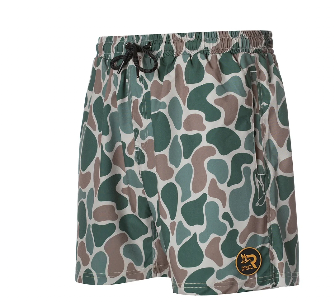 Roost Youth Camo Active Shorts