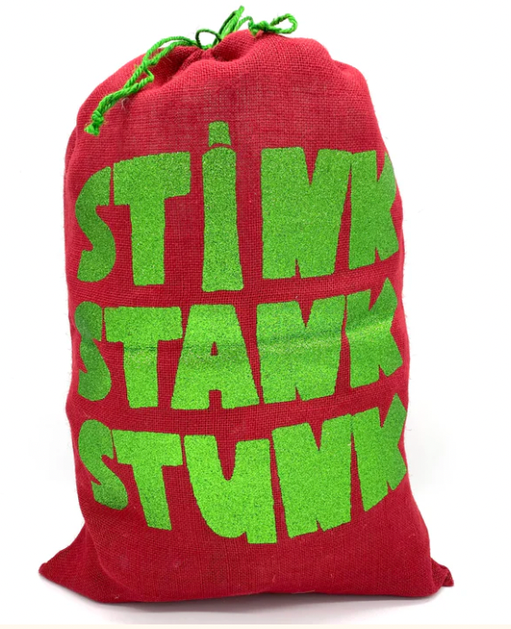 Guess & Co. Red Stink, Stank, Stunk Santa Sack