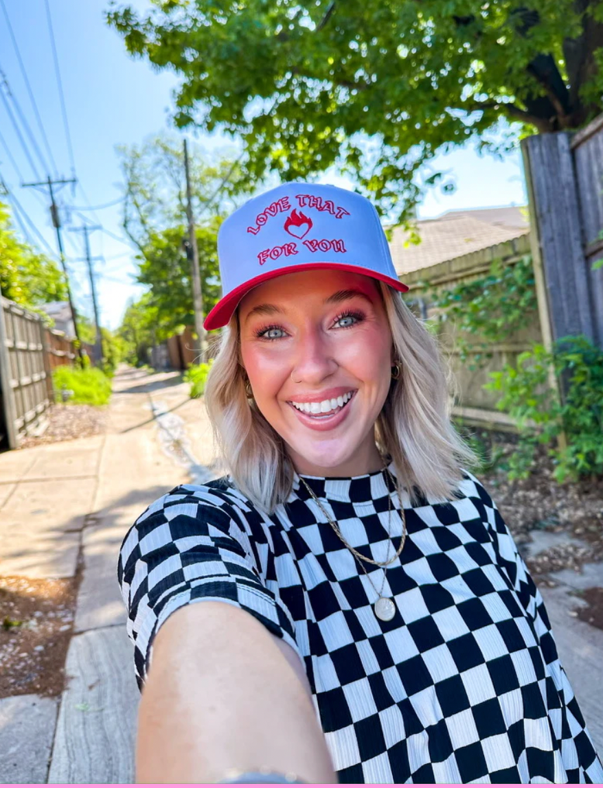 The Happiest Love That For You Hat in Red