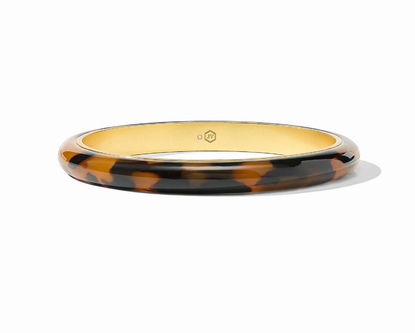 Julie Vos Madison Statement Bangle- Tortoiseshell