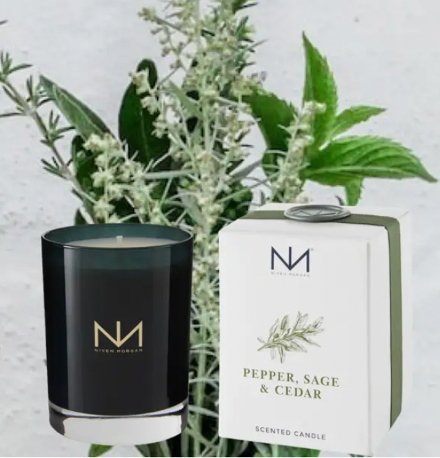 Niven Morgan Pepper Sage & Cedar Candle