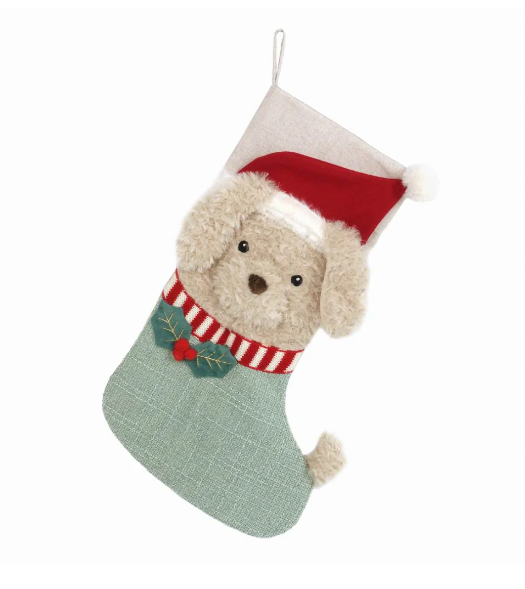 Mon Ami Merry Golden Doodle Christmas Stocking