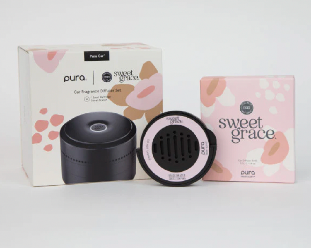 PURA + Bridgewater Sweet Grace Car Diffuser