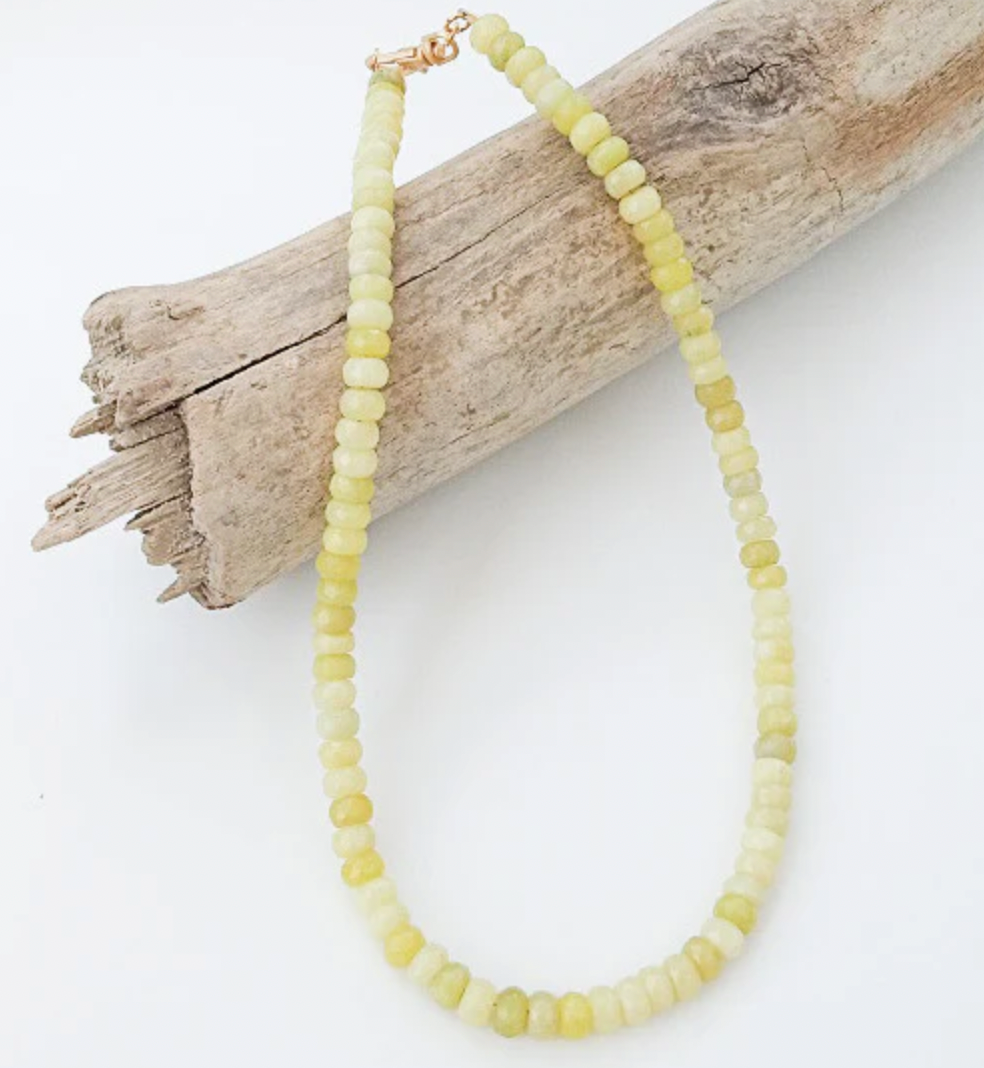 Virtue Jewelry Lime Gemstone Layering Necklace