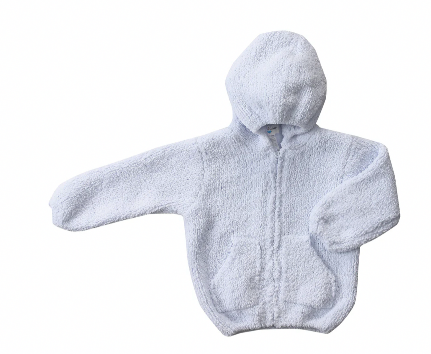 Angel Dear Chenille Hoodie- Light Blue