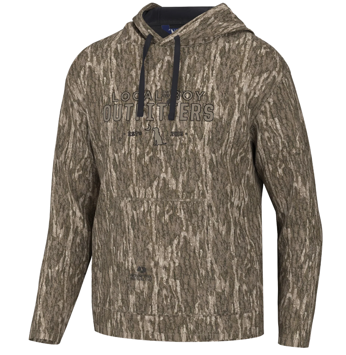 Local Boy Printed Poly-Fleece Hoodie in Bottomland