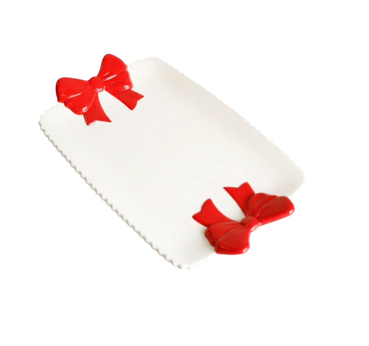 Mary Square Bow Small Platter