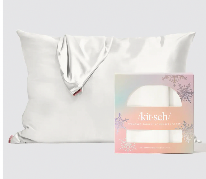 Kitsch Holiday Standard Pillowcase 2 Piece Set- Ivory