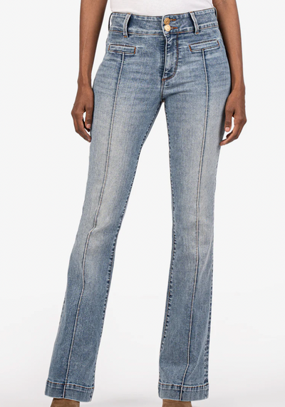 KUT Renewed Ana High Rise Flare Jeans