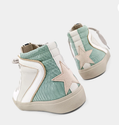 ShuShop Rooney Mint Snake Sneaker