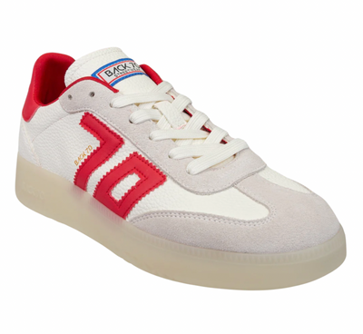 Back70 Streetwear Boston 2502 Sneaker in White/Red