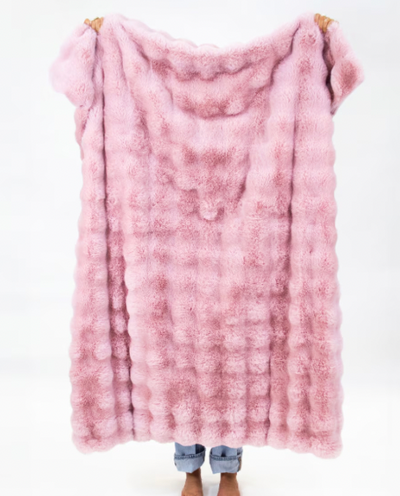 Jane Marie Faux Fur Throw Blanket