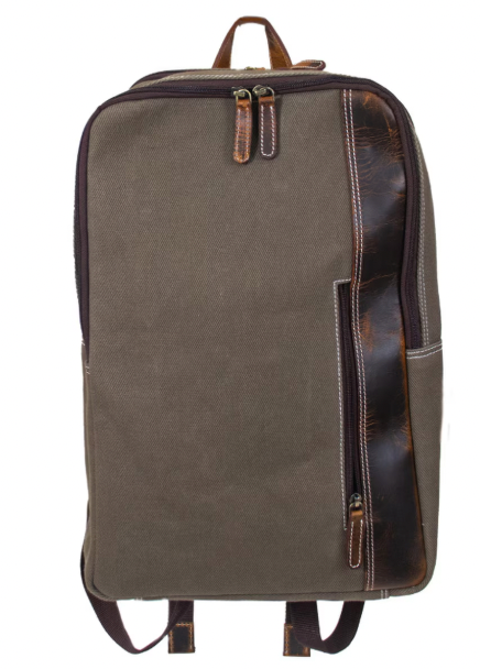 Jane Marie Men's Mossy Canvas Backpack