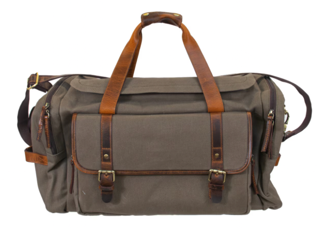 Jane Marie Men's Mossy Canvas Duffel Bag