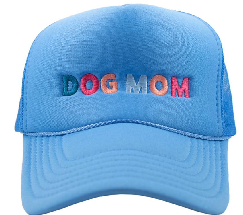 Multi Dog Mom Trucker Hat Cobalt Blue