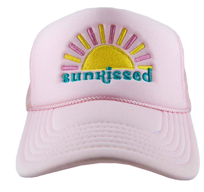 Sunshine Patch Trucker Hat Light Pink