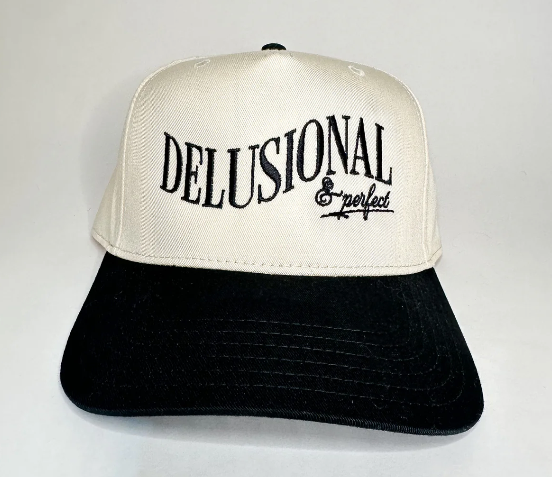 The Happiest Delusional Hat in Black