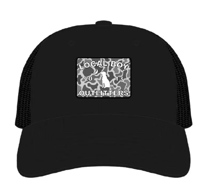 Local Boy Black Camo Logo Patch Hat