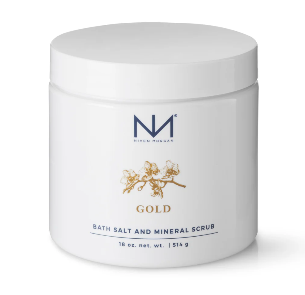 Niven Morgan Gold Bath Salt & Mineral Scrub