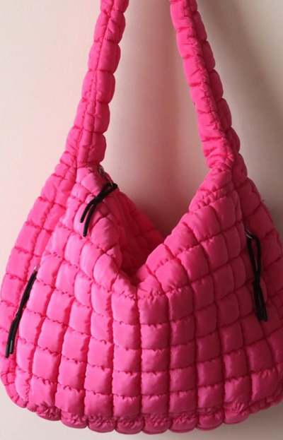 Oversized Quilted Hobo Bag