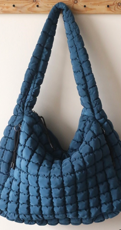 Oversized Quilted Hobo Bag