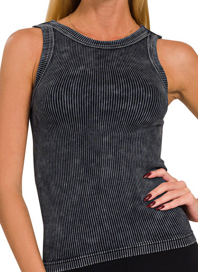 Mineral Washed Ribbed Reversible Tank