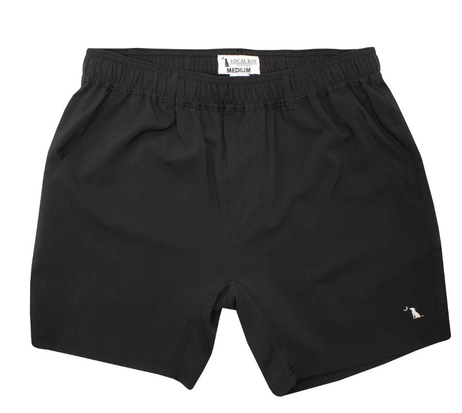 Local Boy Volley Short in Black